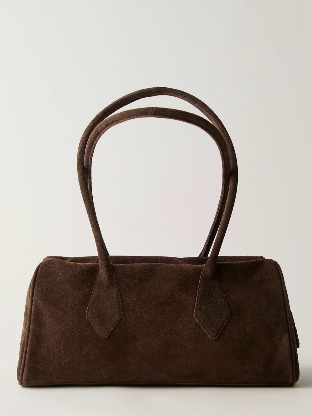 Free People Dark Brown Suede Shoulder Bag - Picture 3 of 6